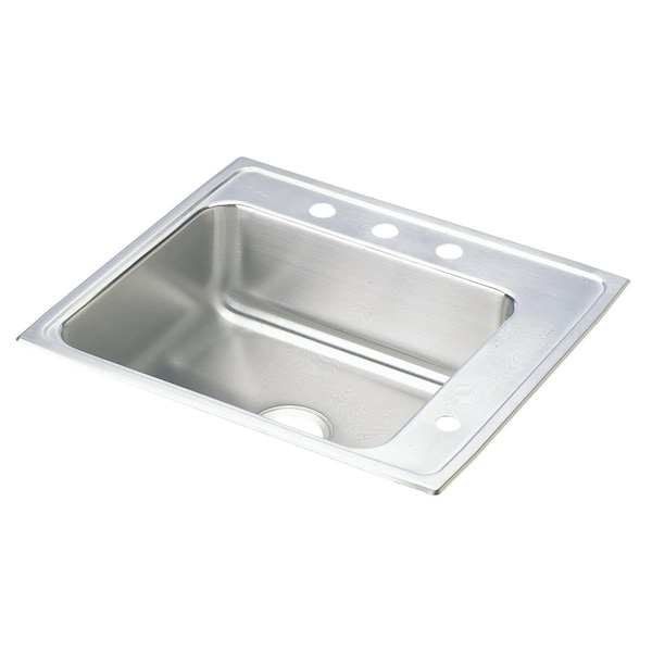 Lustertone Stainless Steel 22 X 19-1/2 X 6-1/2 Single Bowl Top Mount Classroom Ada Sink